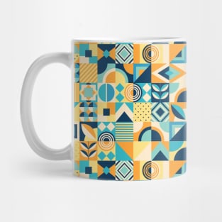 Bauhaus Azulejo geometric mosaic #1 Mug